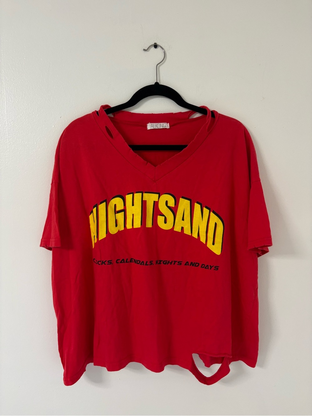 Korean graphic distressed Tee